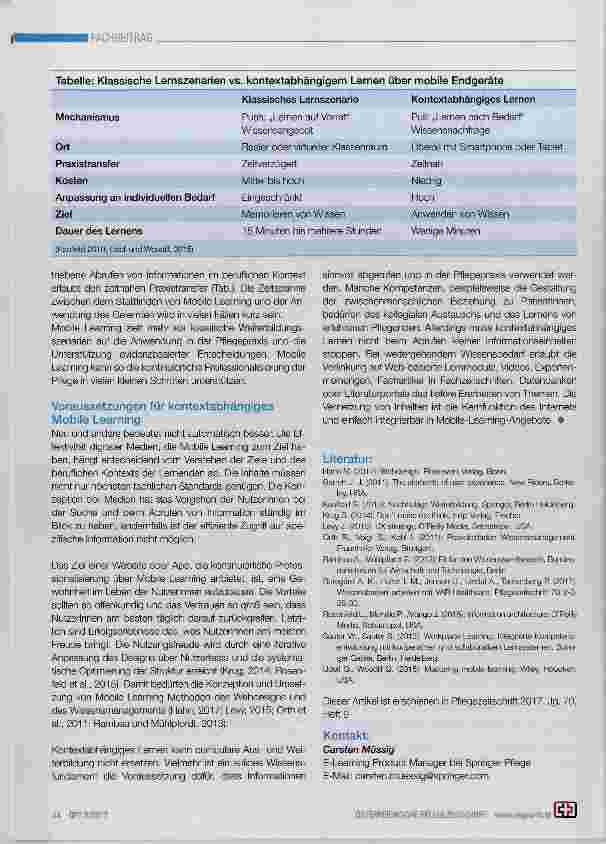 Vorschauseite 2: „Mobile Learning“ als Baustein der Professionalisierung