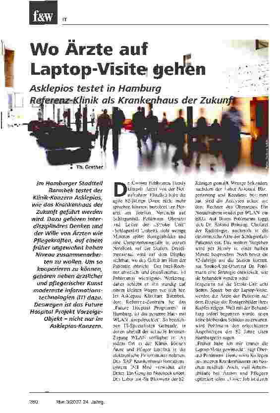 Vorschauseite 1: Wo Arzte auf Laptop-Visite gehen