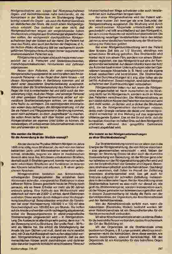 Vorschauseite 2: Röntgenstrahlen in der Medizinein Strahlenrisiko