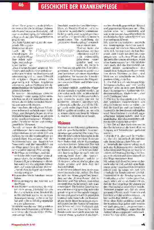 Vorschauseite 5: Sind Männer karrierefähiger als Frauen? Männer in der Krankenpflege / Teil 2