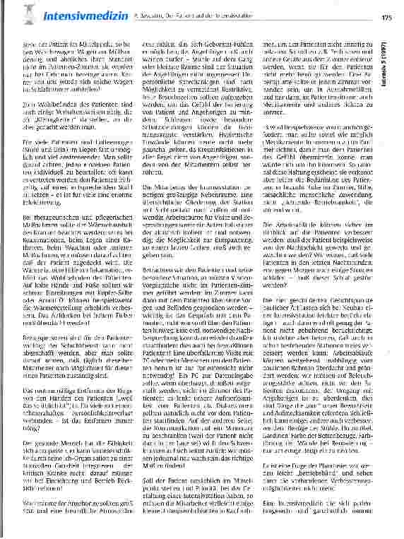 Vorschauseite 5: Der Patient auf der Intensivstation Gestaltung und Einrichtung