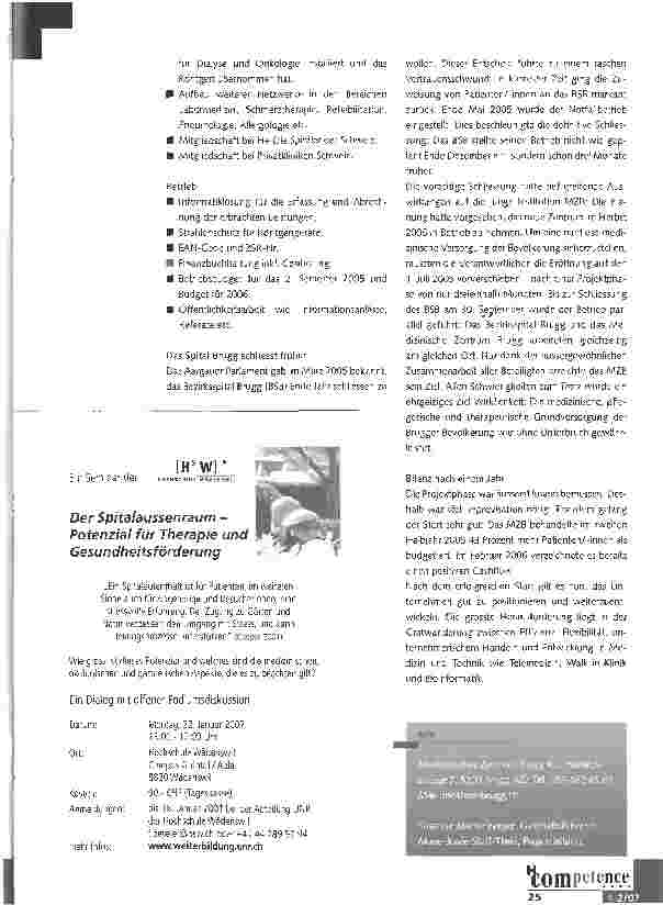 Vorschauseite 2: Spitalschliessung - es lebe das Spital
