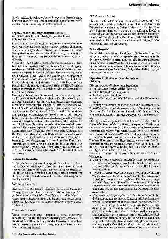 Vorschauseite 6: Operative Maßnahmen bei der Behandlung von Querschnittlähmungen