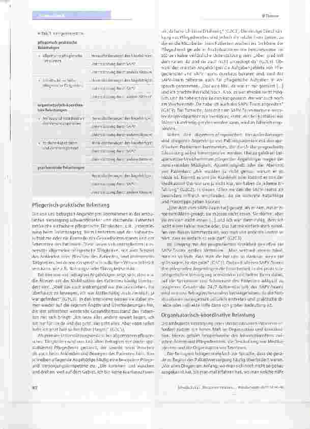 Vorschauseite 3: Pflegende Angehörige in der spezialisierten ambulanten Palliativversorgung