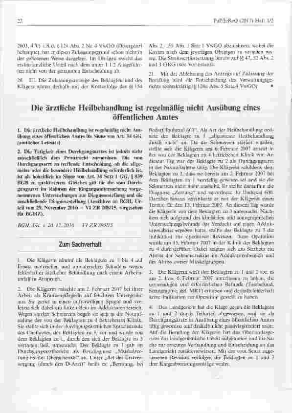 Vorschauseite 6: Kein Anspruch auf Erstattung der Fahrtkosten zu auswärtigen Ärzten