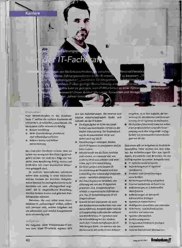 Vorschauseite 1: Von der IT-Fachkraft zum IT-Manager
