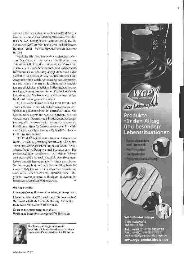 Vorschauseite 3: Pflegebäder - Autonomie fördern -Ressourcen schonen