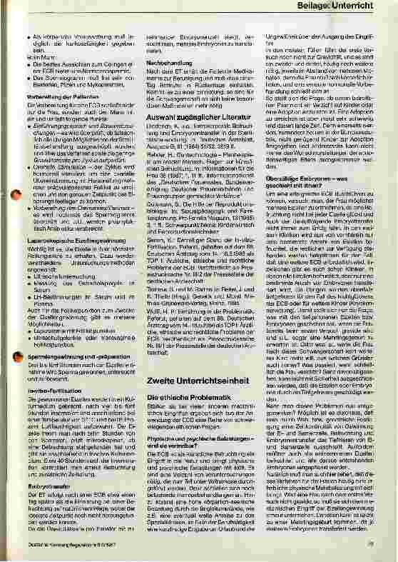 Vorschauseite 2: Die extrakorporale Befruchtung