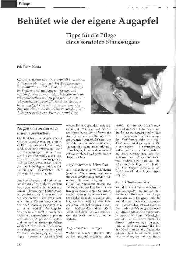 Vorschauseite 1: Behütet wie der eigene Augapfel