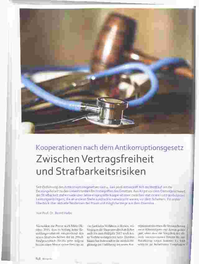 Vorschauseite 1: Zwischen Vertragsfreiheit und Strafbarkeitsrisiken
