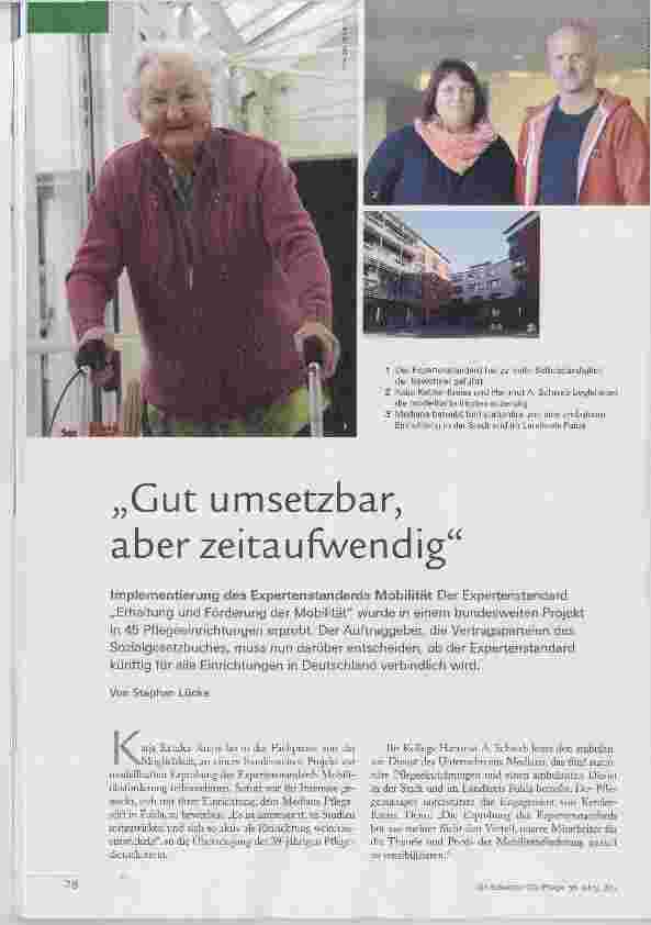 Vorschauseite 1: „Gut umsetzbar, aber zeitaufwendig“