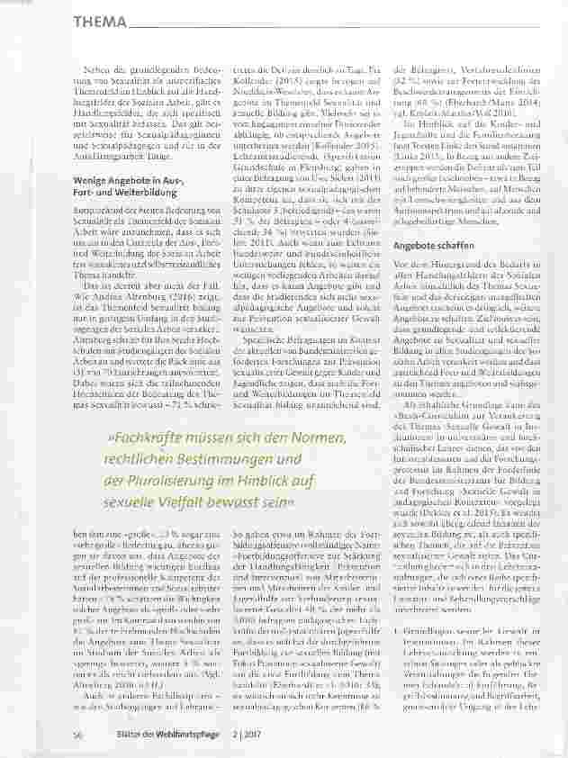 Vorschauseite 2: Das Thema Sexualität in der Qualifikation für Soziale Arbeit