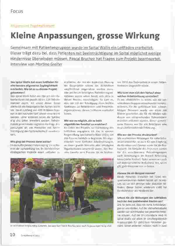 Vorschauseite 1: Kleine Anpassungen, grosse Wirkung