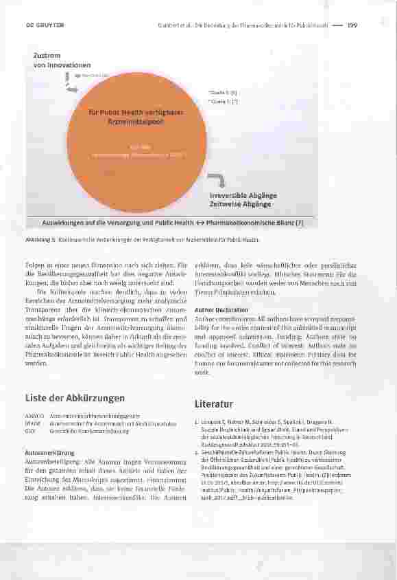 Vorschauseite 3: Die Bedeutung der Pharmakoökonomie für Public Health