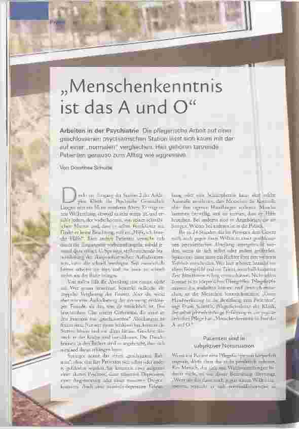 Vorschauseite 1: Menschenkenntnis ist das A und O