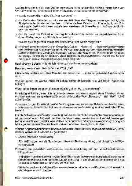 Vorschauseite 2: Beratung und Betreuung durch die Hauskrankenschwester