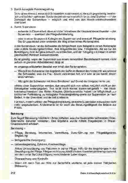 Vorschauseite 3: Beratung und Betreuung durch die Hauskrankenschwester