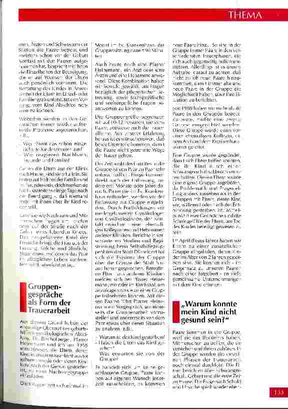 Vorschauseite 4: Der Strohhalm, an dem ich mich festhalten konnte Bericht über die Betreuung von Paaren während und nach einer Totgeburt im Evangelischen Krankenhaus Düsseldorf