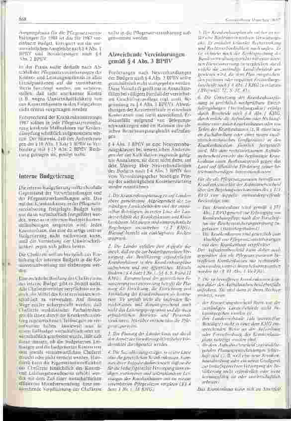 Vorschauseite 3: Empfehlungen der GKV-Spitzenverände zu den Pflegesatzverhandlungen 1987/88