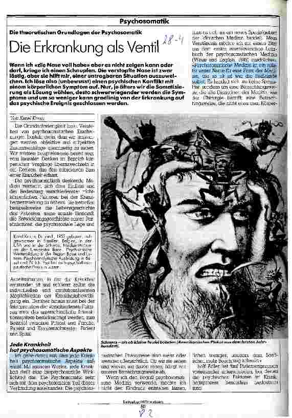 Vorschauseite 1: Die Erkrankung als Ventil Die theoretischen Grundlagen der Psychosomatik