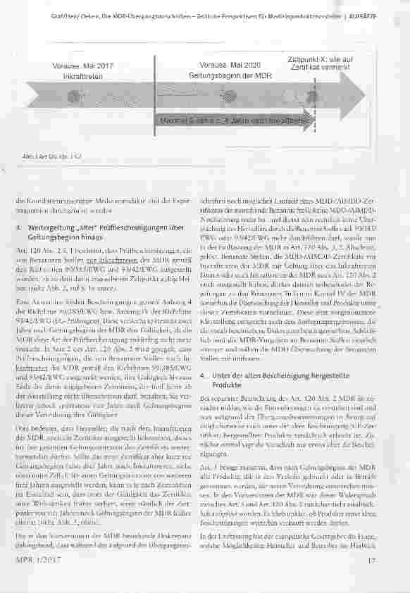 Vorschauseite 3: Die MDR-Übergangsvorschriften Zeitliche Perspektiven für Medizinproduktehersteller