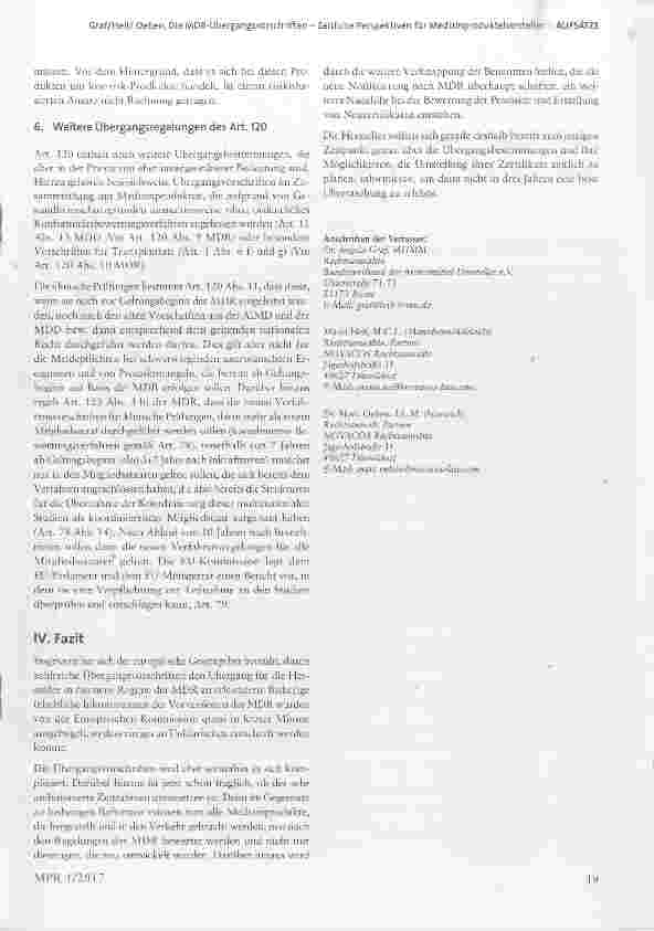 Vorschauseite 5: Die MDR-Übergangsvorschriften Zeitliche Perspektiven für Medizinproduktehersteller