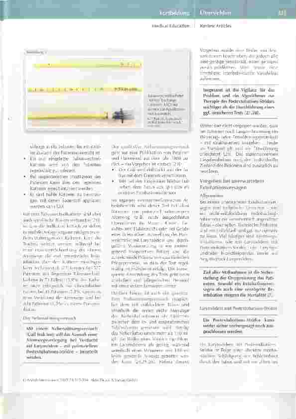 Vorschauseite 5: Extubationsversagen