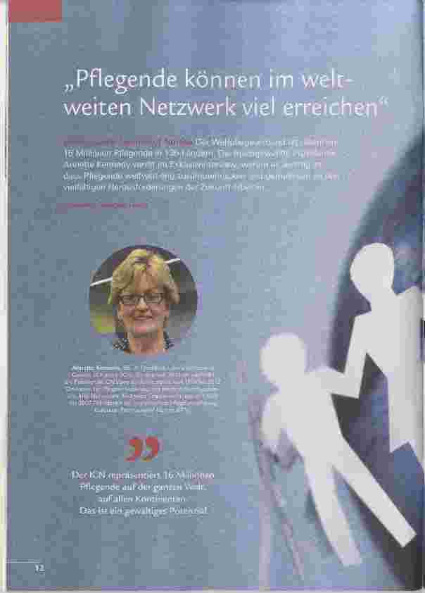 Vorschauseite 1: Pflegende können im weltweiten Netzwerk viel erreichen