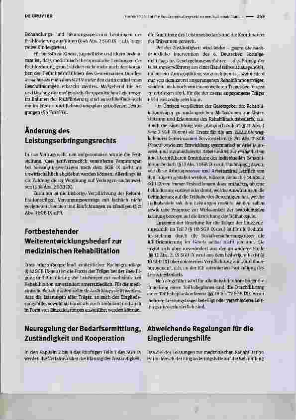 Vorschauseite 2: Auswirkungen des Bundesteilhabegesetzes auf die medizinische Rehabilitation