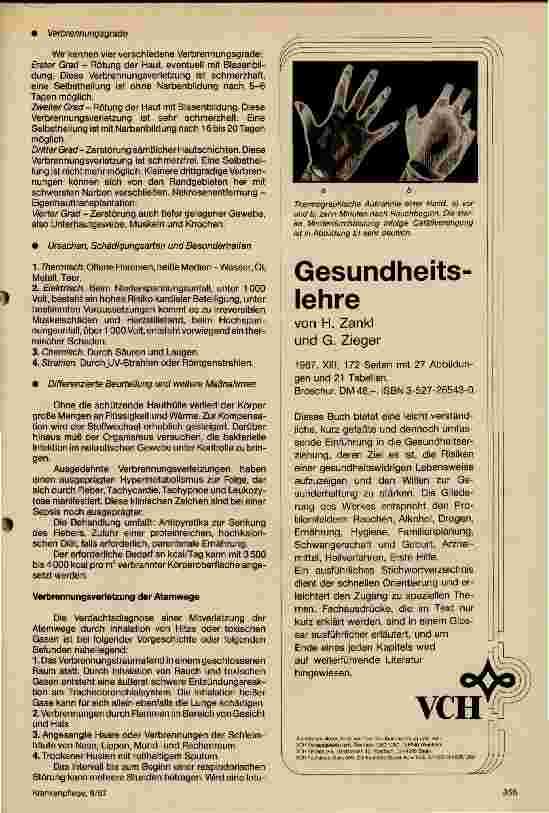 Vorschauseite 2: Intensivpflegerische Versorgung und psychische Betreuung Schwerbrandverletzter