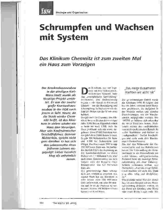 Vorschauseite 1: Schrumpfen und Wachsen mit System