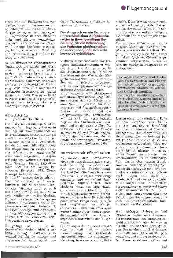 Vorschauseite 2: Und wenn es keinen Spaß macht ... 1. Teil Supervision als unterstützendes Moment für Schwestern unf Pfleger in der stationären Psychotherapie