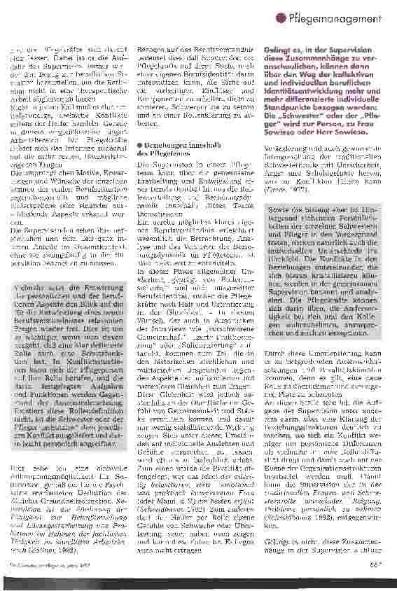Vorschauseite 4: Und wenn es keinen Spaß macht ... 1. Teil Supervision als unterstützendes Moment für Schwestern unf Pfleger in der stationären Psychotherapie