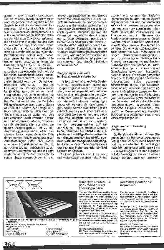 Vorschauseite 3: Mehr Mut zum Markt auch im sozialen Bereich
