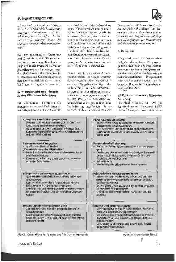 Vorschauseite 2: Pflegetheorie und Pflegemanagement Auswirkungen auf das strategische und operative Handeln im Klinikum Nürnberg