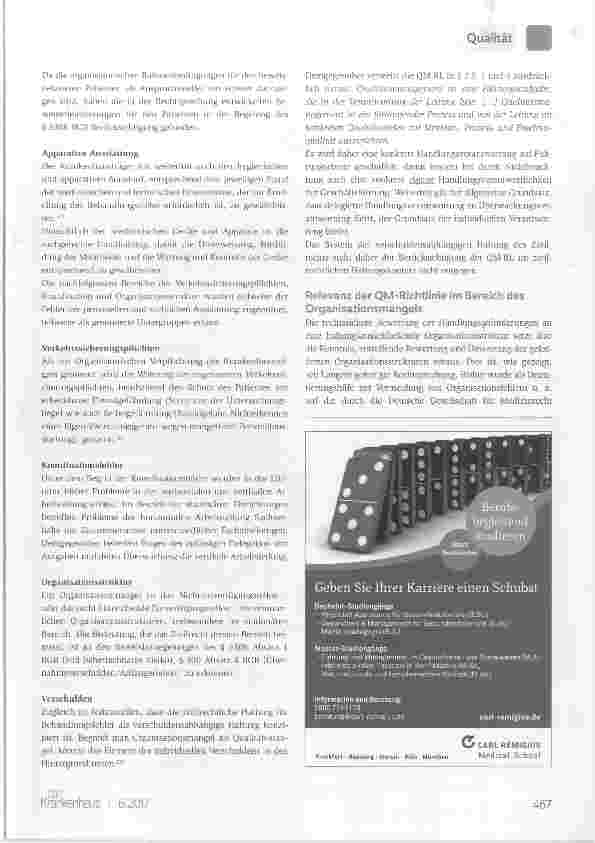 Vorschauseite 2: Die neue QM-Richtlinie für Krankenhäuser