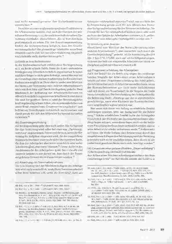Vorschauseite 6: Sachgrundbefristung im öffentlichen Dienst nach § 14 Abs. 1 Nr. 1-4 TzBfG im Spiegel aktueller Judikate