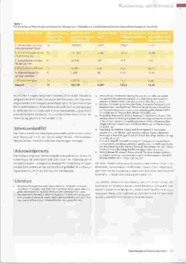 Vorschauseite 3: Dekubitus-Monitoring: Möglichkeiten und erste Erfahrungen aus Tschechien