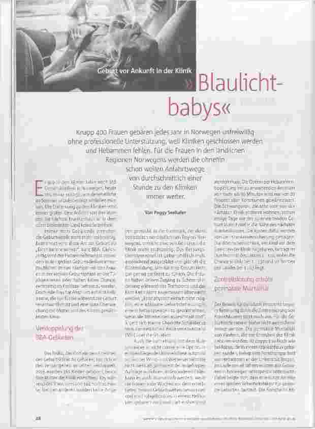 Vorschauseite 1: Blaulichtbabys