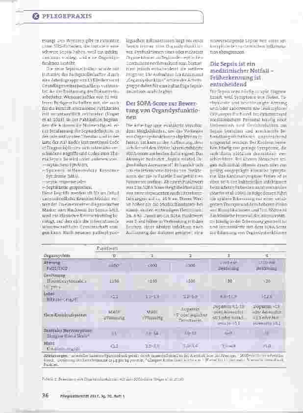 Vorschauseite 5: Sepsis - Ein lebensbedrohliches Krankheitsbild