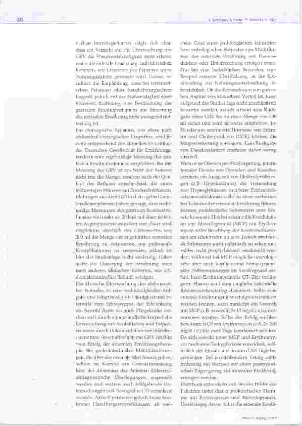 Vorschauseite 3: Entérale Ernährung in der Intensivmedizin je früher, desto besser
