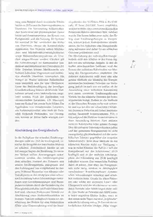 Vorschauseite 4: Entérale Ernährung in der Intensivmedizin je früher, desto besser