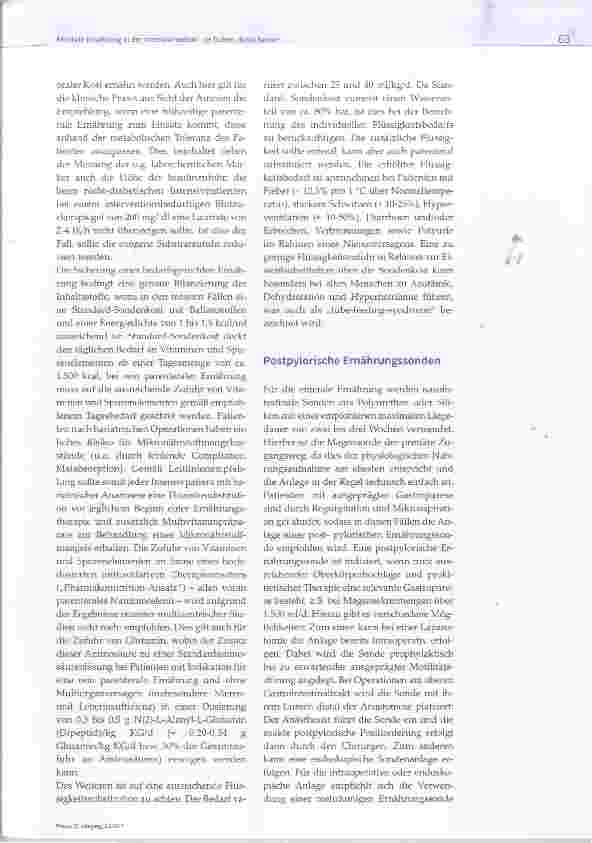 Vorschauseite 6: Entérale Ernährung in der Intensivmedizin je früher, desto besser