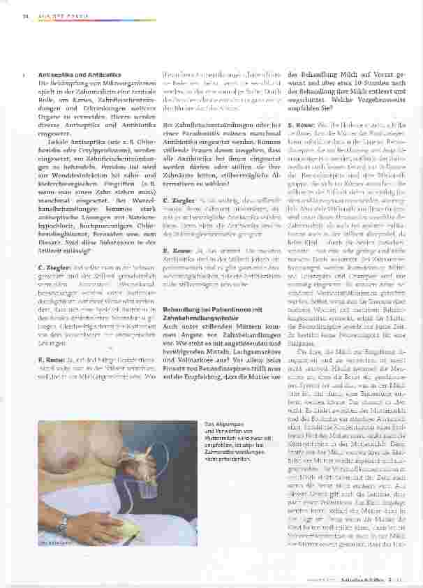 Vorschauseite 4: Zahnarztbehandlungen in der Stillzeit