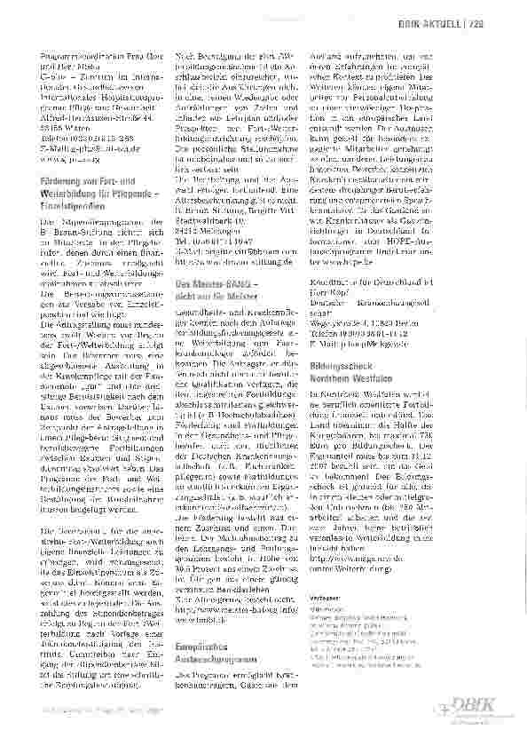 Vorschauseite 3: Stipendien und Förderprogramme