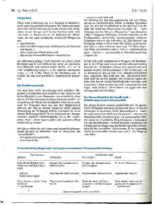 Vorschauseite 3: Von Rolle und Identität zu pflegerischen Selbstverständnis