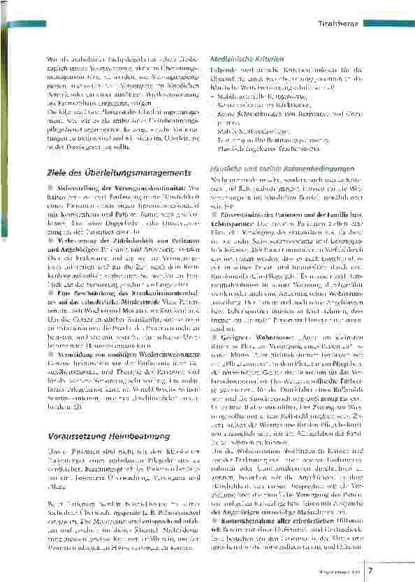 Vorschauseite 2: Von der Intensivstation nach Hause