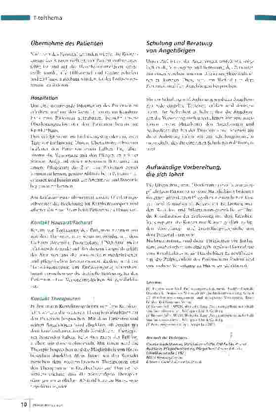 Vorschauseite 5: Von der Intensivstation nach Hause