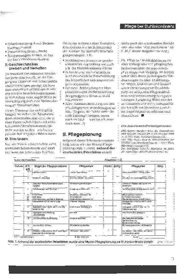 Vorschauseite 3: Unser Pflegekonzept zum Umgang mit stuhlinkontinenten Menschen