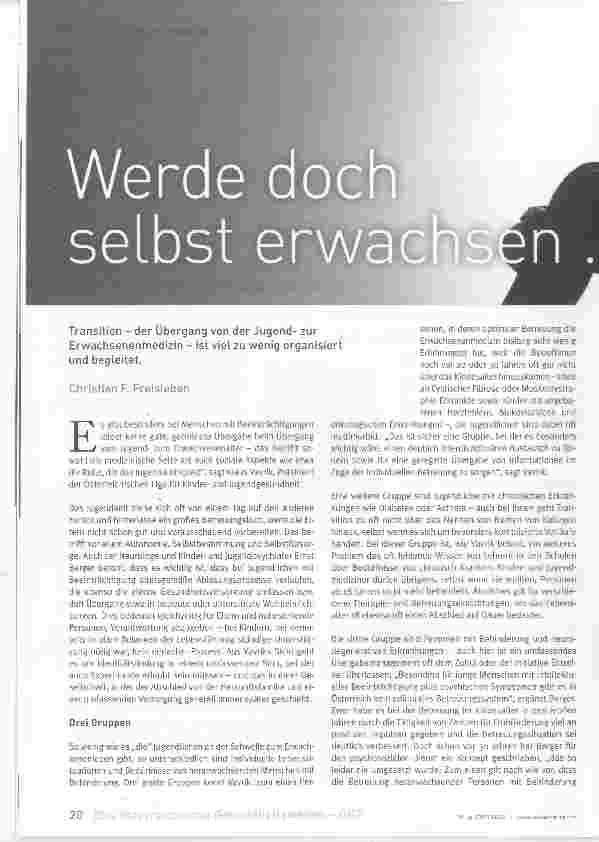 Vorschauseite 1: Werde doch selbst erwachsen